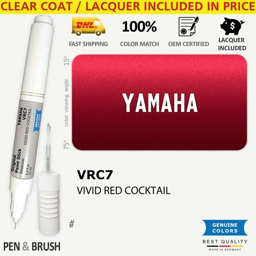 VRC7 Touch Up Paint for Yamaha Red YAM/333 333 VIVID RED COCKTAIL Pen