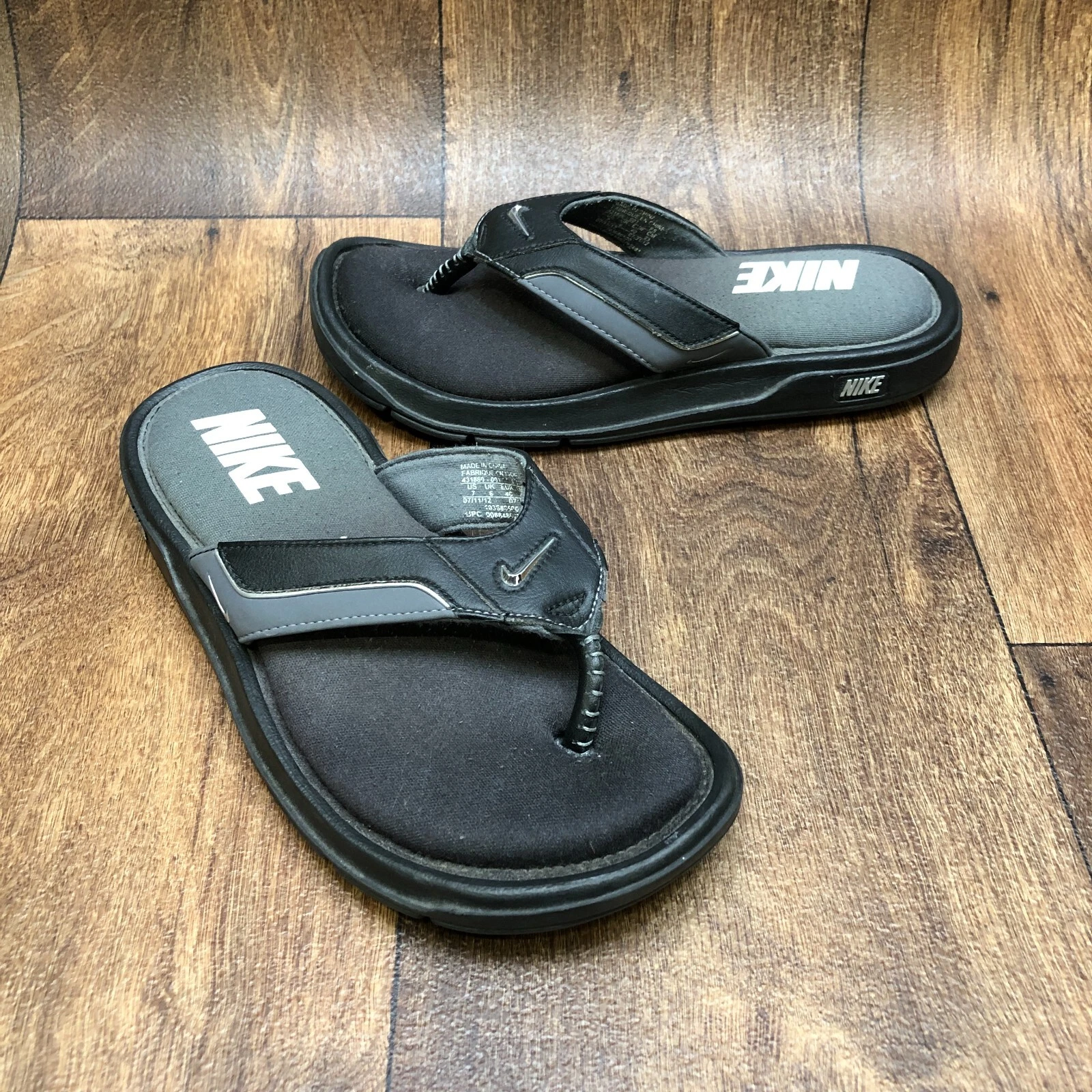 Infradito infradito uomo NIKE COMFORT taglia 7 sandali ciabatte 431880 001