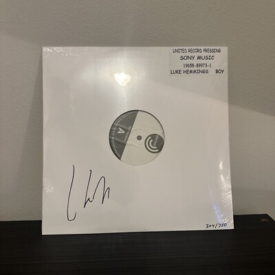 Luke Hemmings Boy Signed and Numbered Test Pressing Vinyl LP Autographed LE 750
