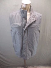 NOVARA Size M Mens Nylon Pocket Stand Collar Snap Up Insulated Cycling Vest 269