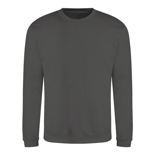 Mens Plain Sweatshirt Crew Neck Jumper Top Sweater Casual Sweat Top Ladies AWDis - Picture 39 of 43
