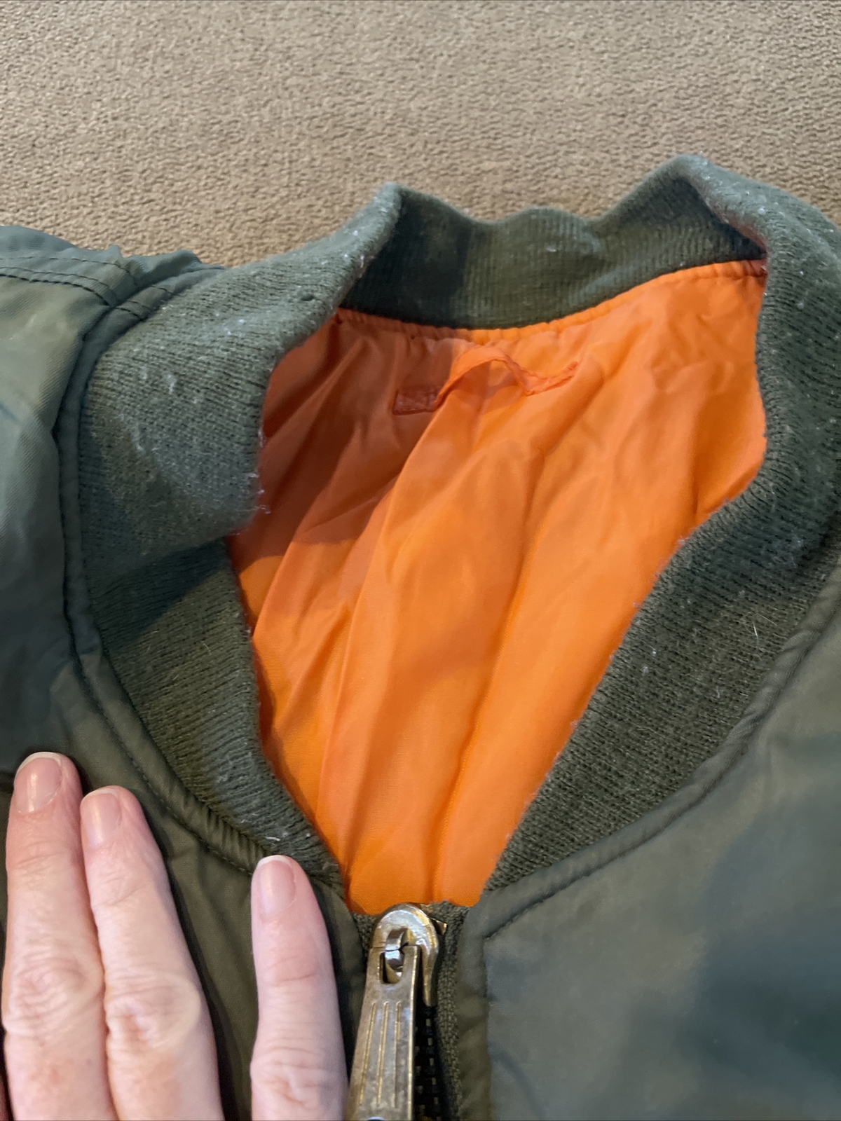 Counter Attack Reversible Jacket Vintage Green Or… - image 6