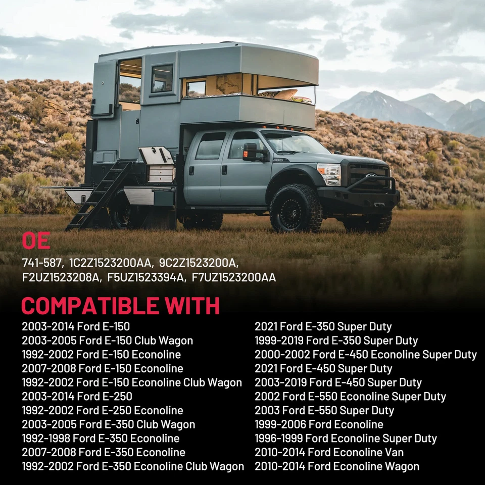 Regulador de ventana lateral del pasajero delantero con motor para furgoneta 92-14 Ford E150 E250 E350 Foto 4 de 4