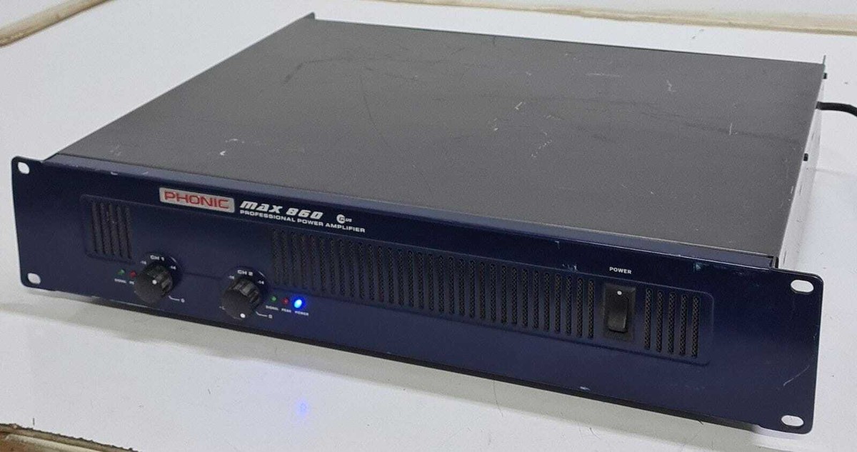 PHONIC MAX 860 Plus Professional Power Amplifier 2 Channel | eBay