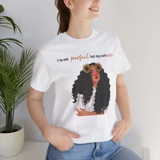 Curly Hair Lover Shirt Cute Graphic Tee Gift for Her On Valentine's Day T-Shirt
