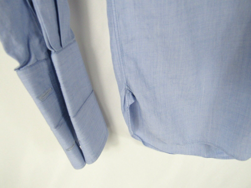 Ralph Lauren Purple Label Hemd Herren 16 französische Manschette blau hergestellt in Italien - Bild 4 von 7