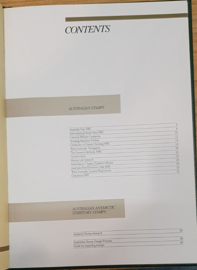 1985 Australia Annual Stamp Collection eBay