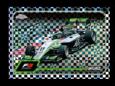 2024 TOPPS CHROME F1 CHECKER FLAG REFRACTOR #130 CHARLIE WURZ F3