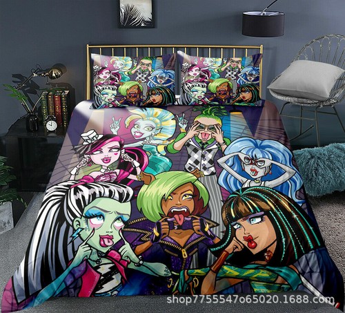 Monster High 3D Set Bedding Set Duvet Cover & Pillowcase Single/Double - Bild 8 von 20