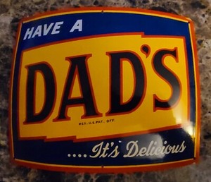 1950's Dad's Rootbeer Barrel Sign