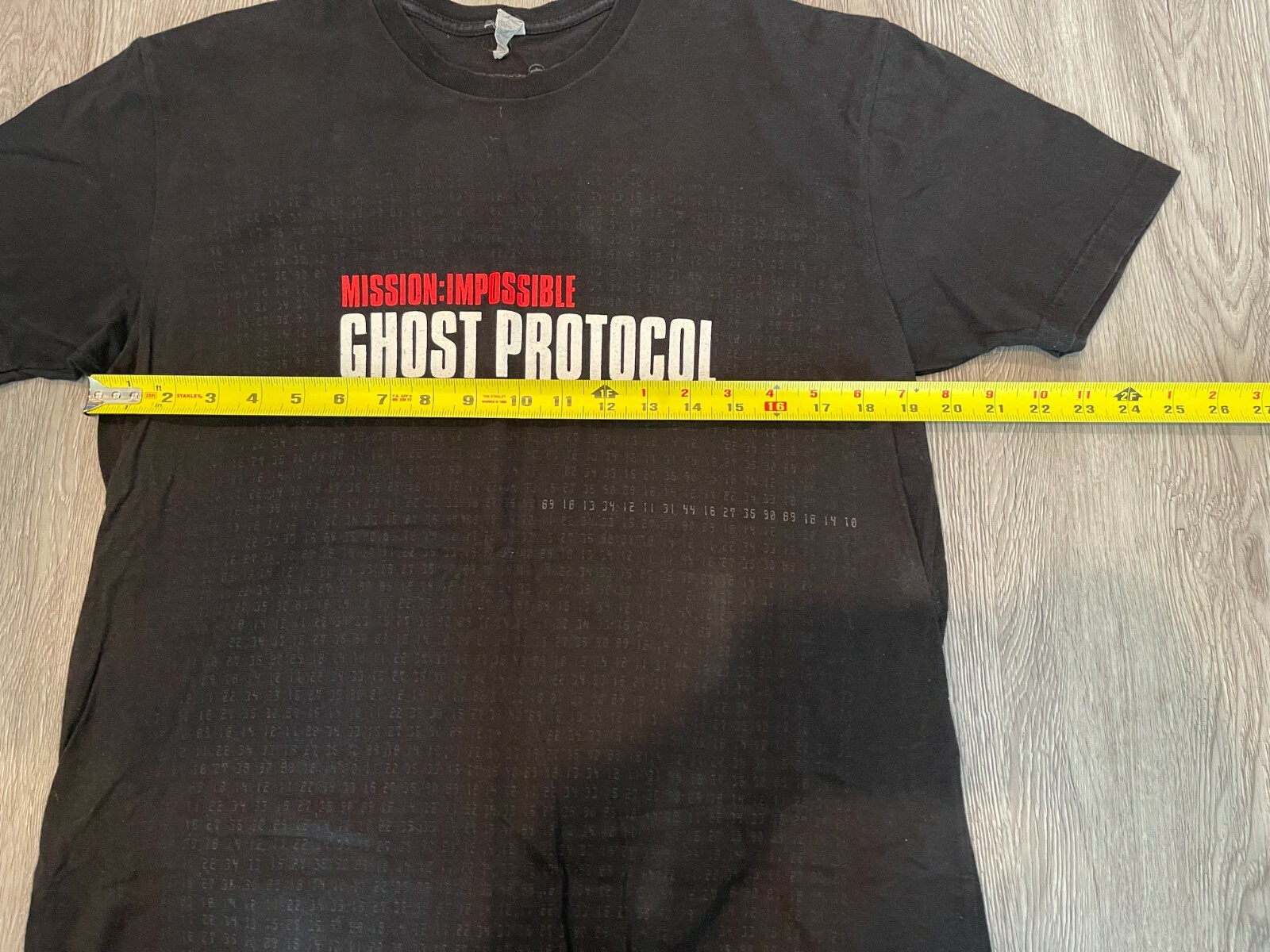 Rare MISSION IMPOSSIBLE GHOST PROTOCOL T-SHIRT BL… - image 5