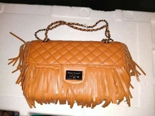 J. Francis ladies brown/tan purse/over shoulder tassels new no tag see pics,NICE