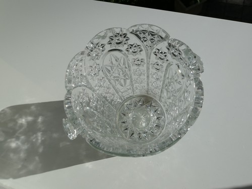 Seau à glace glaçons ancien en cristal ciselé - Imagen 6 de 13