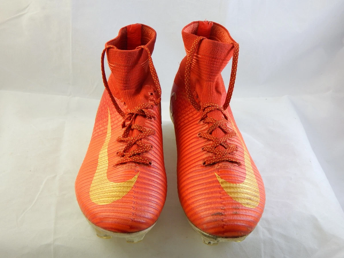 Mercurial Superfly V FG CR7 Ronaldo Portugal Men&#039;s Size 5.5 Soccer Red Gold | eBay