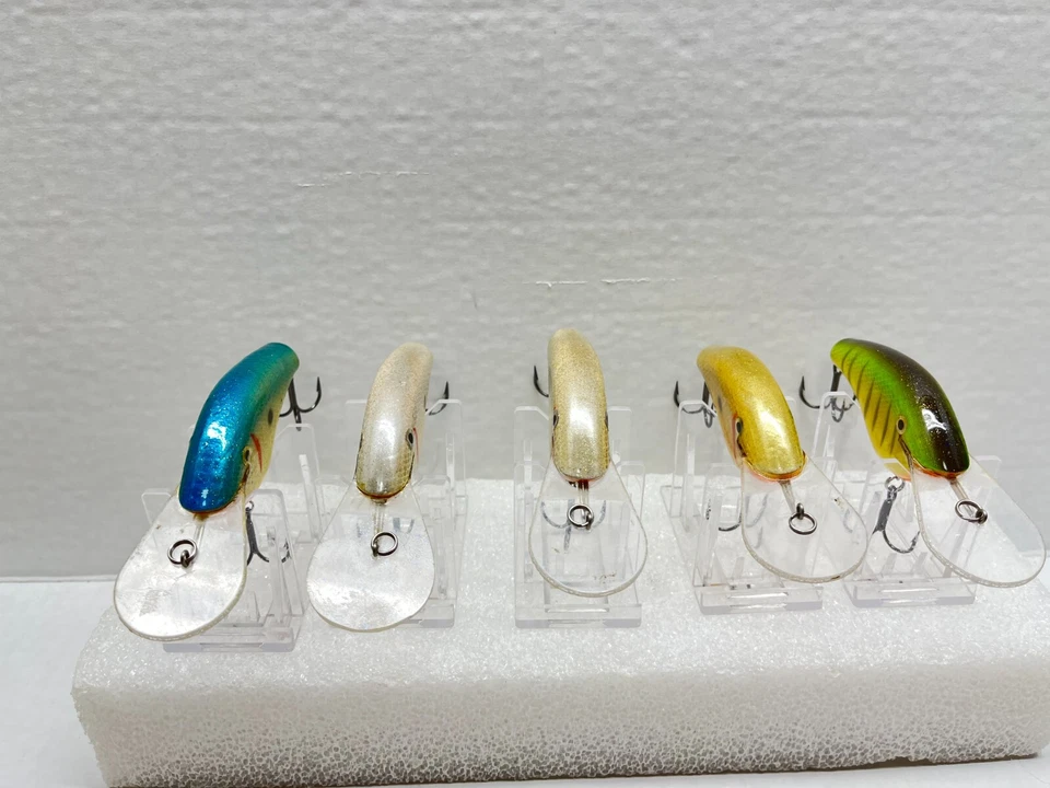 SEÑUELOS STANFORD HECHOS A MANO CEDRO LADO PLANO CEBO PROFUNDO - Lote de 5 - HECHOS EN N.C. Foto 4 de 4