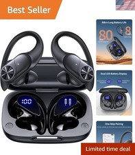 Wireless Earbuds with Noise Cancellation  80hrs Battery for All Devices