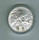 INTAGLIO MINT RAINBOW BRIDGE 1 OZ .999 HIGH RELIEF SILVER ROUND GEM BU