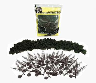 Woodland Scenics WTR1113 WTR1113 Waldgrün Baum Kit 2 1/2 - 6 Zoll (24er Pack)