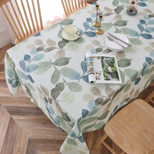 Randall Colorful Leaf Printed Rectangle Decorative Tablecloth 60"x84"x1 Wrinkle