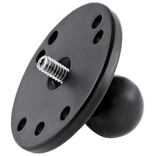 RAM-B-202AU RAM Ball Adapter with Round Plate and 1/4"-20...