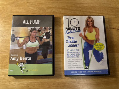 Lot of 2 Amy Bento Fitness DVD's--All Pump & 10 Minute Solution
