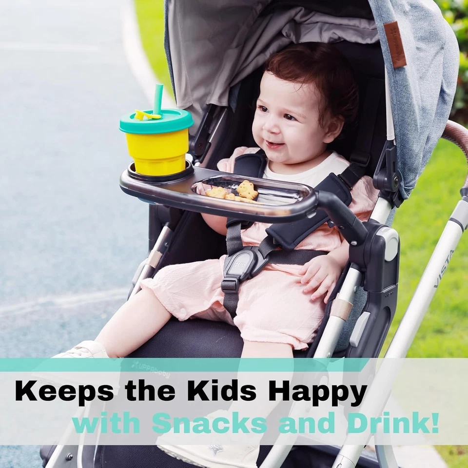 Bandeja de aperitivos compatible con UPPAbaby Vista/Vista V2/Vista V3/Cruz/Cruz V2/RumbleSeat... Foto 4 de 4