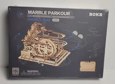 New Sealed ROKR Marble Parkour Marble Run LG501 Robotime Plywood 3D puzzle