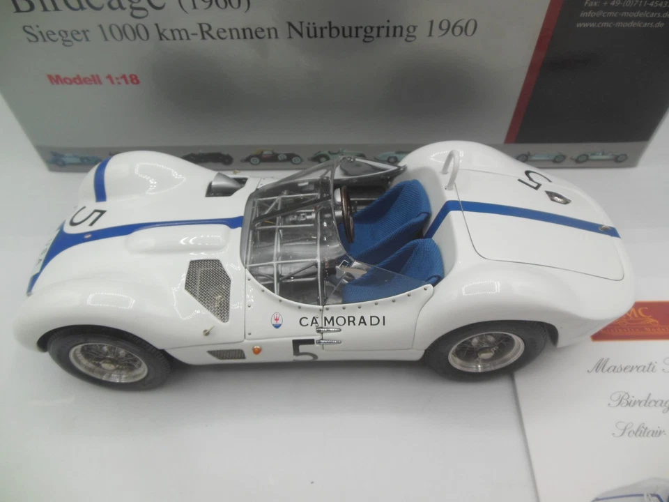 CMC M-047 1960 Maserati Tipo 61 Birdcage Sieger 1000KM Rennen Nurburgring RN5 - Image 3 of 4
