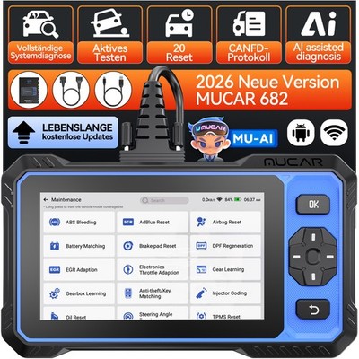 MUCAR 632/ MUCAR 682 KFZ OBD2 Auto Diagnosegerät Bidirektionale Scanner MUAI