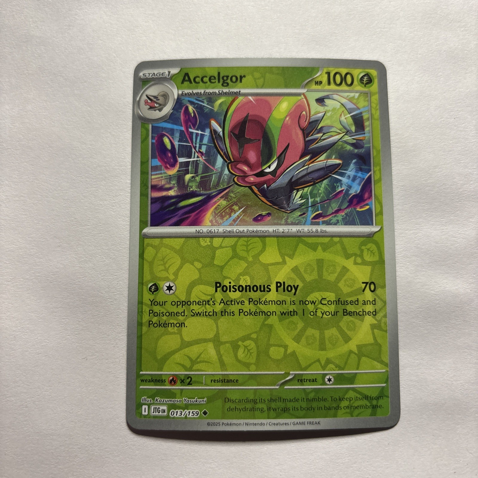 Accelgor - 013/159 - Reverse Holo - Journey Together - NM/M
