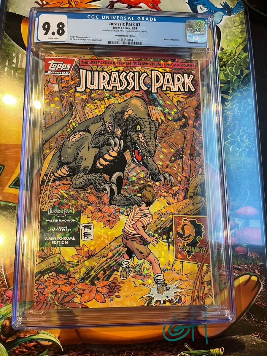 Jurassic Park #1 CGC 9.8 - Amberchrome Edition Topps Comics 1993