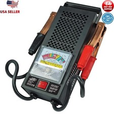 Portable Battery Tester 12V 100A 6V 50A W/ Heavy Duty Clamps Vehicle Use