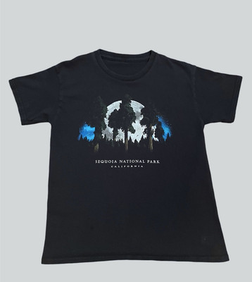 Sequoia National Park California vintage black 2000 s baby tee Size XS