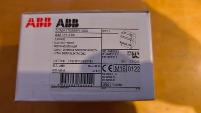 ABB - 2CMA170555R1000 - A42 111-100 Transducer Counter ''Steel'', 1 Phase, New