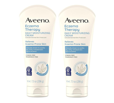 Aveeno Eczema Therapy Moisturizing Cream 2 Pack 7.3 oz Fragrance Free- Colloidal