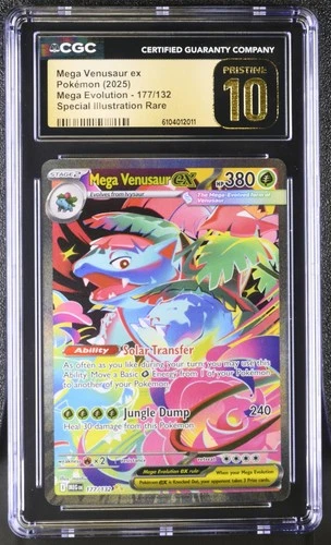 2025 Pokemon Mega Evolution Mega Venusaur Ex #177 SIR - PRESTINE 10