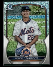 2023 Bowman Chrome #BCP-161 Dangelo Sarmiento Mojo Refractor New York Mets
