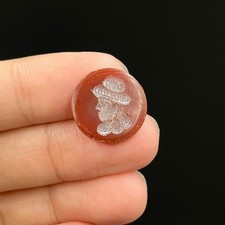Ancient Roman King Intaglio Agate Cabochon - Circa 1st Century AD