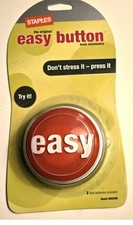 STAPLES Talking  THAT WAS EASY  Button Don't Stress It-Press It New 2005