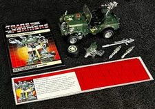 G1 1984 HOUND • TECH SPEC & MANUAL •  VINTAGE G1 TRANSFORMERS
