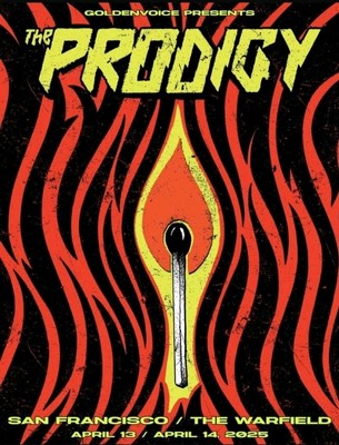 The Prodigy   Art Print Tour Poster San Francisco 2025 - Limitiert Edition