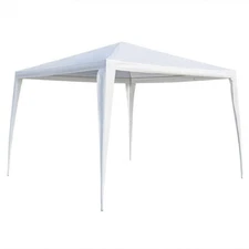 10'x10'Outdoor Gazebo Canopy Wedding Party Tent NO Removable Wall White