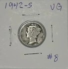1942-S VG Mercury Dime, Item 8