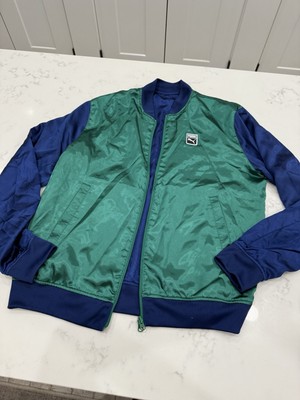 Puma Reversible Zip Front Track Jacket Men's (Green/Blue) Size Large