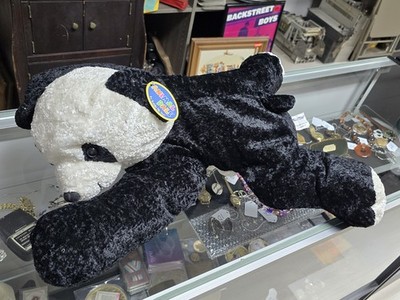 Kellytoy Plush Black Teddy Bear Cub Stuffed Animal Toy Soft Touch Floppies 23''