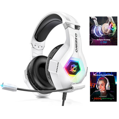 Gaming Headset RGB 3D Surround Sound Kompatibel PS4 PS5 PC Xbox