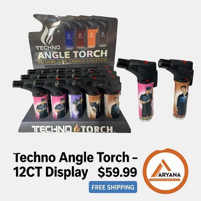 TECHNO ANGLE TORCH   12 COUNT DISPLAY   ONLY $59.99