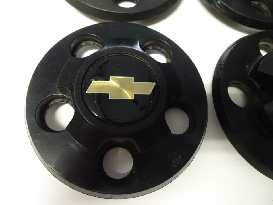 Set of 4 1983-98 Chevrolet S10 Black OEM Wheel Center Cap # 48189 - Image 3 of 4