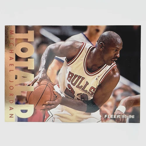 1995-96 Fleer - Total D Insert #3 of 10- Michael Jordan BULLS GOAT HOF