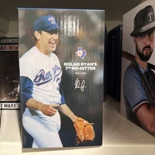 2023 - NOLAN RYAN of the TEXAS RANGERS 7TH NO-HITTER BOBBLEHEAD - NEW IN BOX
